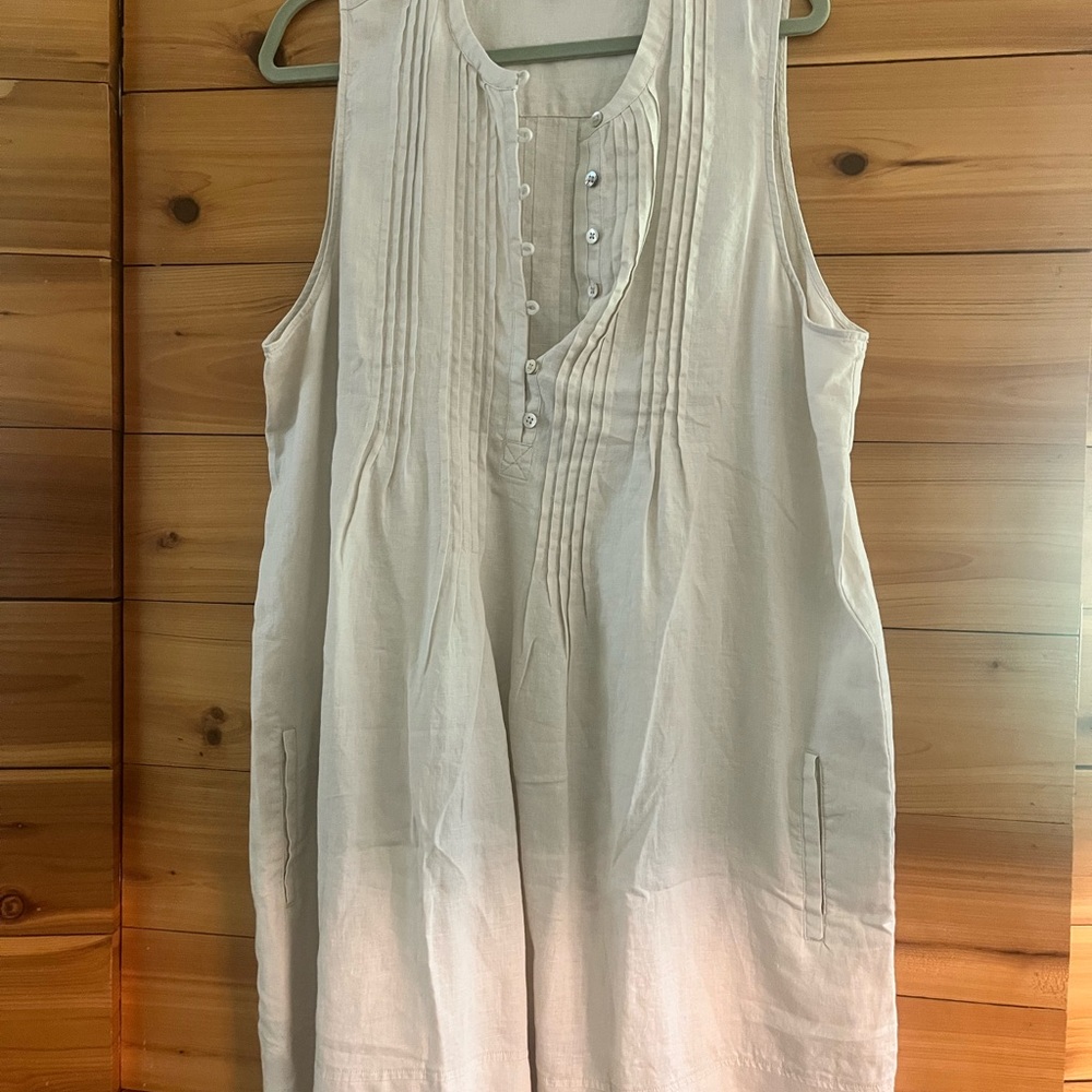 Quince Ivory Pleated Blouse